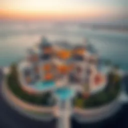 Aerial view of Ocean House showcasing its architectural elegance