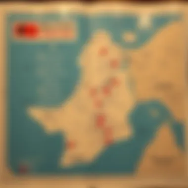 Map of Dubai's Postal Codes Map highlighting various postal codes in Dubai