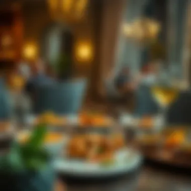 Beautifully plated iftar meal featuring traditional dishes