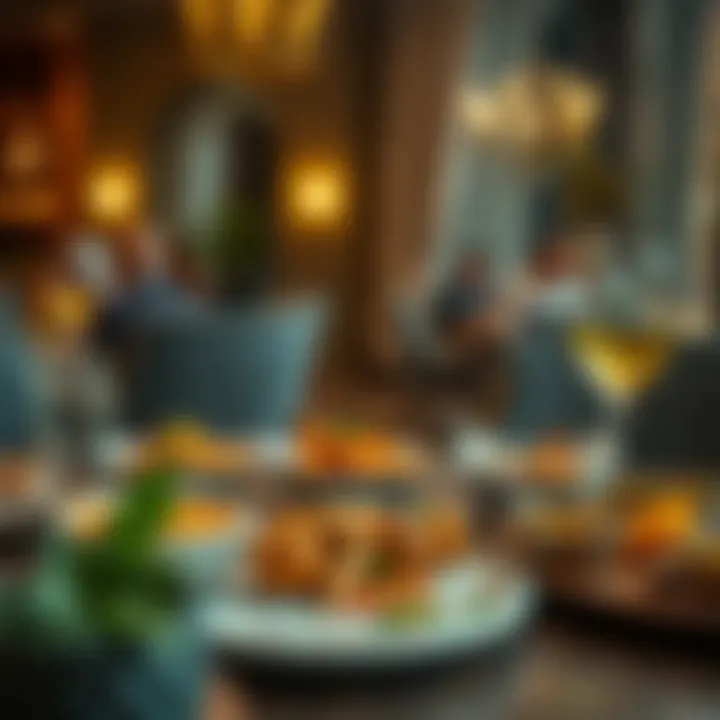 Beautifully plated iftar meal featuring traditional dishes