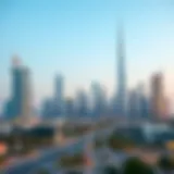 Modern Dubai Skyline: A Hub of Real Estate Activity Modern Dubai skyline representing the real estate market