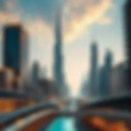 Stunning skyline of Dubai showcasing luxury properties