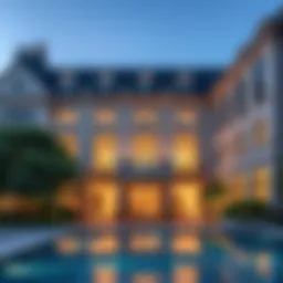 Stunning architectural view of The Residences at Dorchester Collection