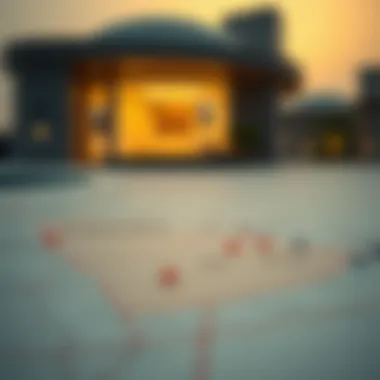 A map highlighting locations in UAE for investment opportunities