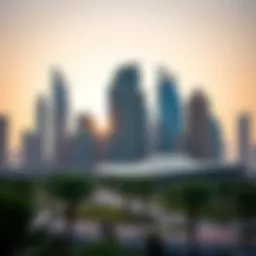 Modern skyline of Dubai showcasing luxury apartments