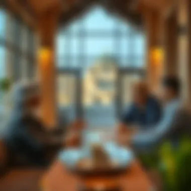 Lender and Borrower Discussion Meeting between a lender and a borrower