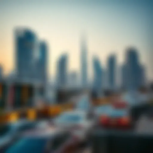 Modern Dubai: A Hub of Real Estate Activity Dubai skyline showcasing modern architecture